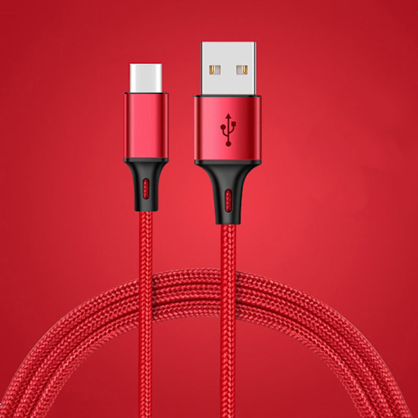 USB Typ C Snabbladdningskabel Kompatibel med Samsung, Xiaomi, Huawei Smartphones Elektroniktillbehör