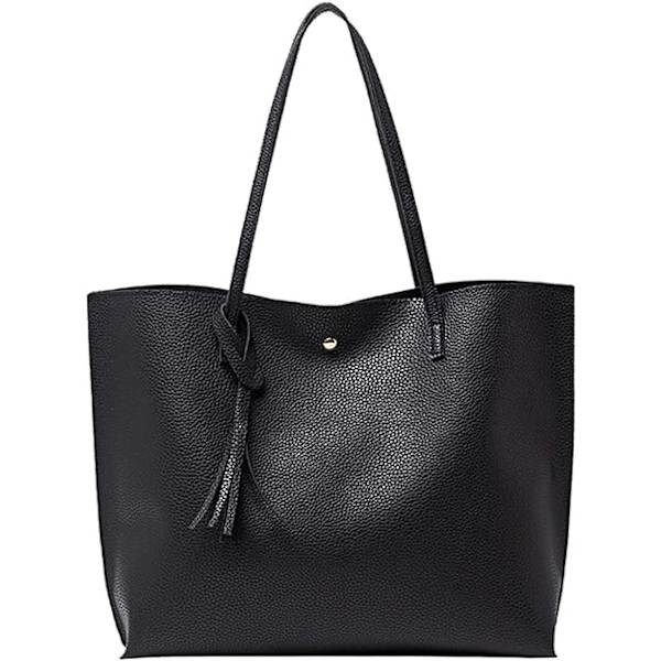 Tote Bag for Kvinner, Dameveske, Myk PU-Lær Stor Kapasitet Kvinners Topphåndtak Skulderveske Julegave