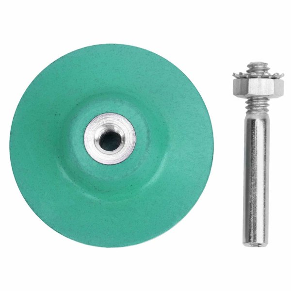 2In Bristle Disc Emery Rubber Abrasive Buffing Brush,Wheel,Green