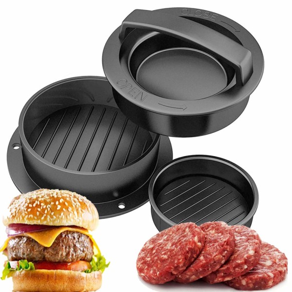 Non-Stick Hamburgerform Kit Bedste køkkenudstyr (Sort)