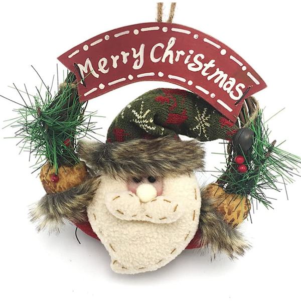 Julkrans Dekoration Dörrkrans, Tomte Dörrkrans, Framsida Dörr Julkrans, Julparty Rekvisita Dekoration 23 *​​​​ 23*​​4cm