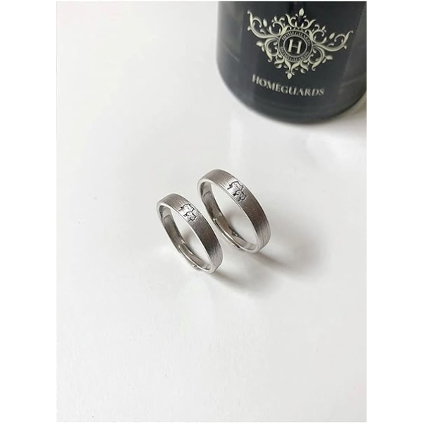 Lovely Cat His & Hers Par Ringar S925 Sterling Silver