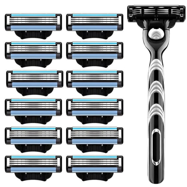 Manuel barbermaskine, professionel skægskraber med 12 STK barberblade