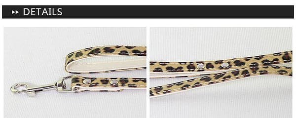 Hundesnor med leopardmønster Guld Gold one size
