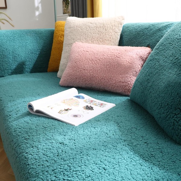 Premium Velour Sofabetræk, Skridsikre Sofabetræk, Elaborerede og Udsøgte Sofabetræk, Sofahyndebetræk til Soveværelse, Hotel og Kontor (90*160cm) Green 90*160cm