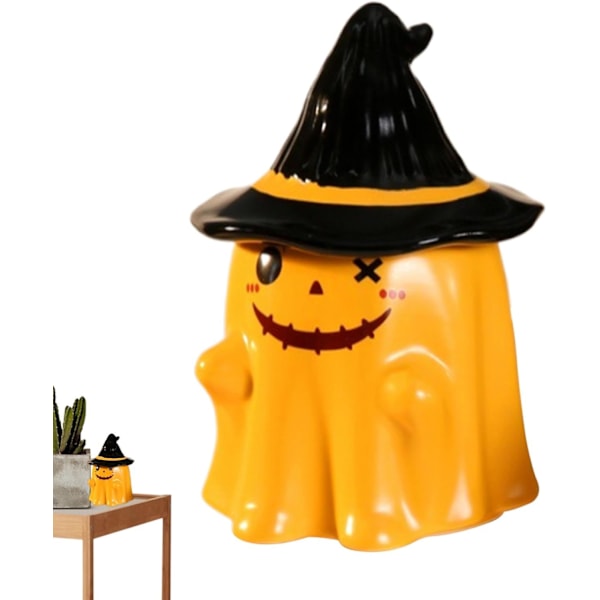 Halloween Kaffeekop, Halloween Spøgelses Novelty Kaffeekop, Dorable Heks Hat Spøgelses Kop til Hjem Kontorer Halloween Dekorationer gul