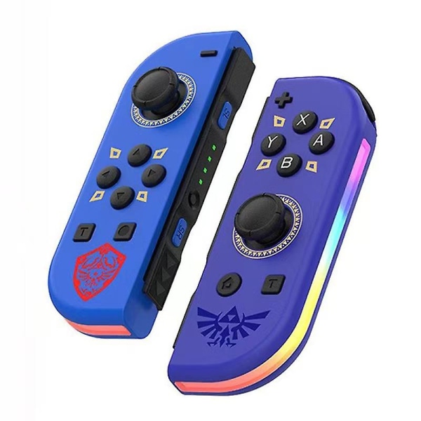 Trådløs controller kompatibel med Nintendo Switch, OLED, Lite Gamepad Joystick (L.R) Udskiftning med RGB lys