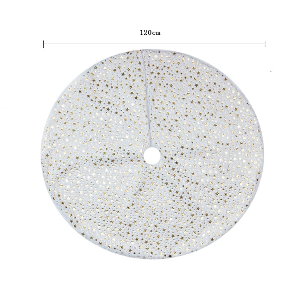122 cm juletre skjørt, stjerne juletre matte