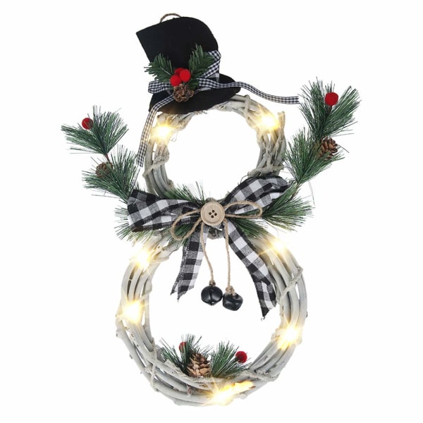 Julekrans LED-dørkranser
