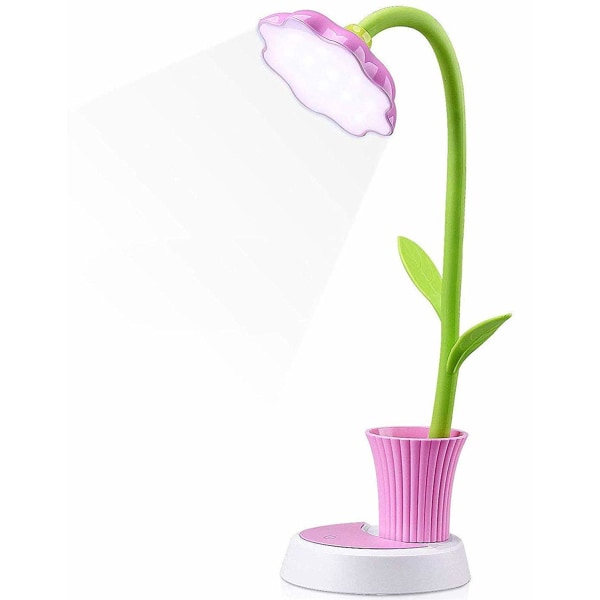 Bordlampe for barn – Creative oppladbar (rosa)