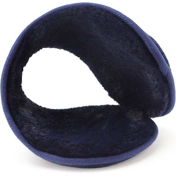 Öronmuffar för män och kvinnor Klassiska fleece Unisex Varma vinterhörselkåpor (Blå)