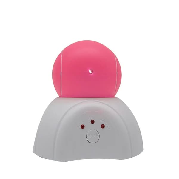 360-graders roterende bold laser kattelegetøj pink