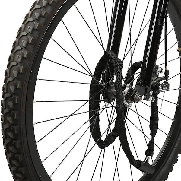 Antistöld Cykelkedjelås Bärbar Förlängd Säkerhet för Motorcykel Elektrisk Scooter 1,2 m