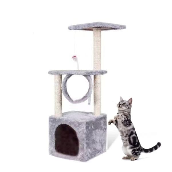 Kissapuu / Raapimispuu / Raapimispuu kissoille - 90 cm Light gray gray