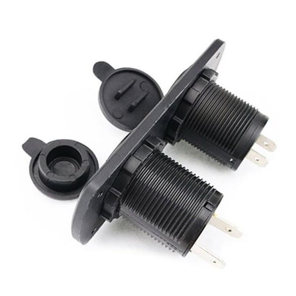 12-24V Dobbelt USB-stik med Grøn LED Display Switch Panel Adapter til Båd og Bil