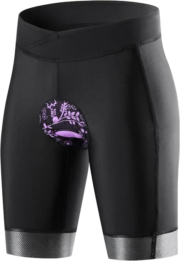 Cykeltights til kvinder, åndbare 4D-polstrede cykelshorts med høj talje Subcode XL/Eurocode L