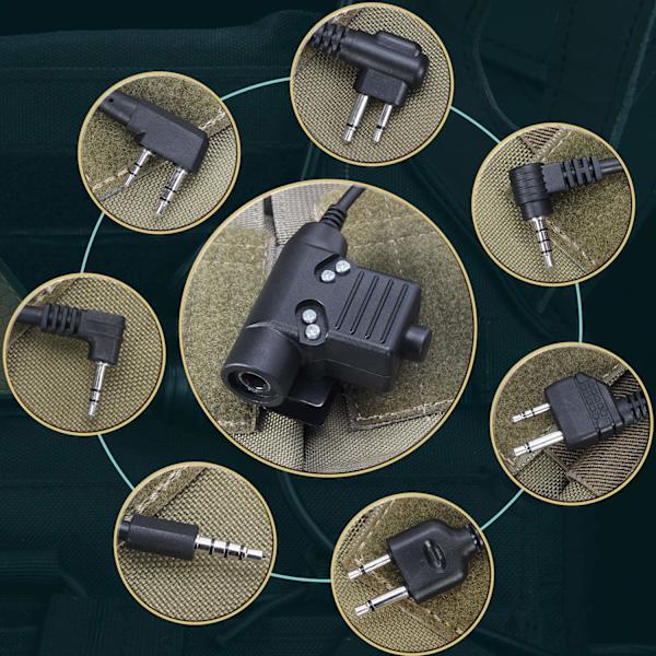 U94 Kenwood 2-polet tryk-for-at-tale PTT-stik