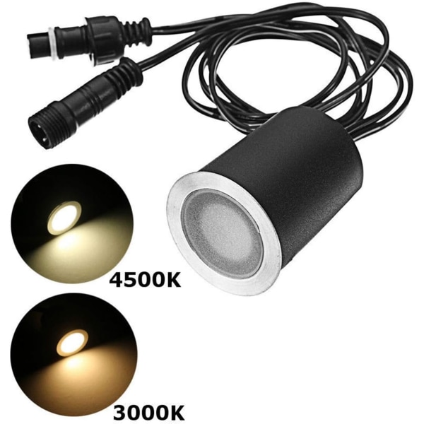 16 Udendørs LED-spotlights, Ø 32mm Neutral Hvid 4500k