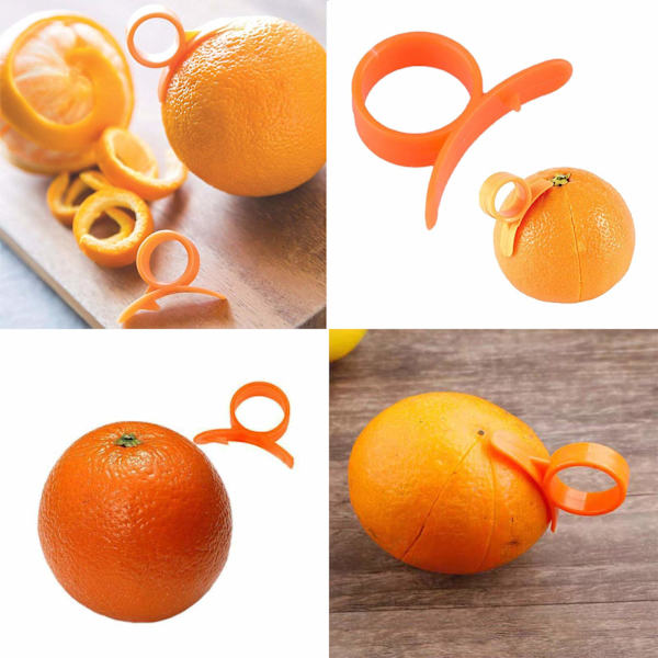 3 stk. appelsinskræller citrus skræller frugt skræller kreativ skræller