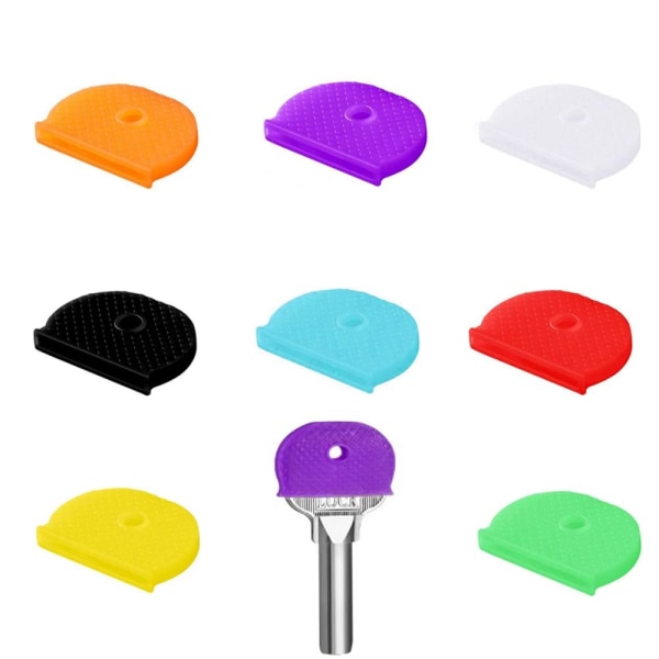 Cap , set med 24 elastiska nyckelskydd, nyckelkapslar i olika färger, dörrnycklar för enkel identifiering
