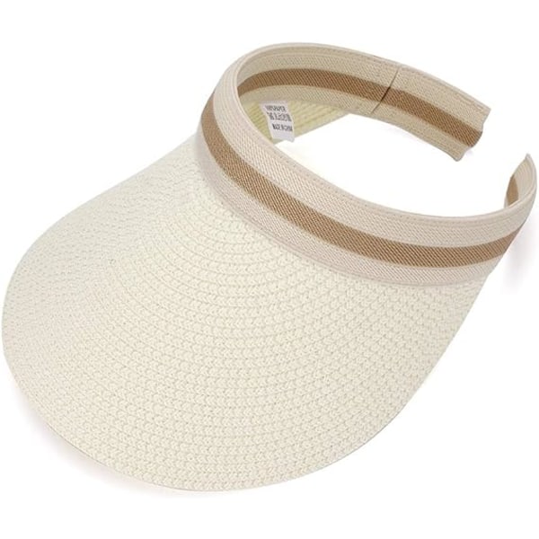 Kvinnor Stor brätte Beach Straw Golf Solhatt Cap