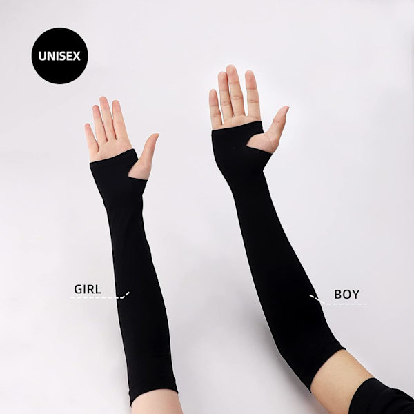 Arm Sleeves, 3 par UV-skyddande svalkande armsleeves i 3 färger, svart, vit, grå