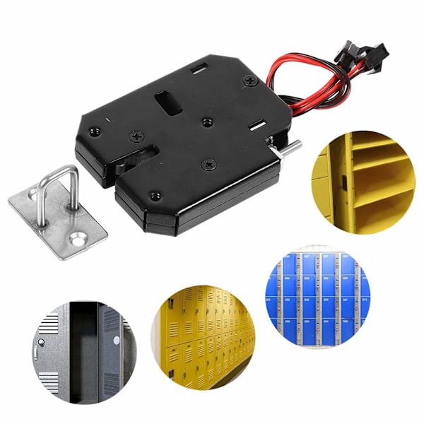 12V DC Låsemagnet Solenoid (med Sensorbryter)