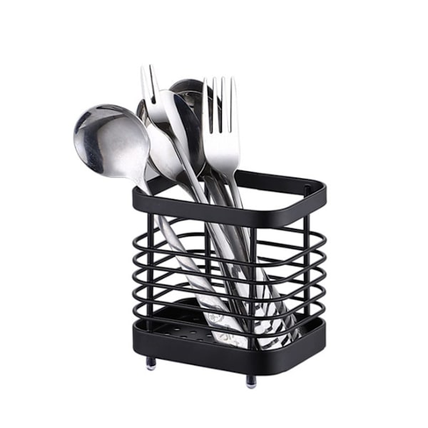Køkkenvask Svamp Holder, Rustfrit Stål (Sort)