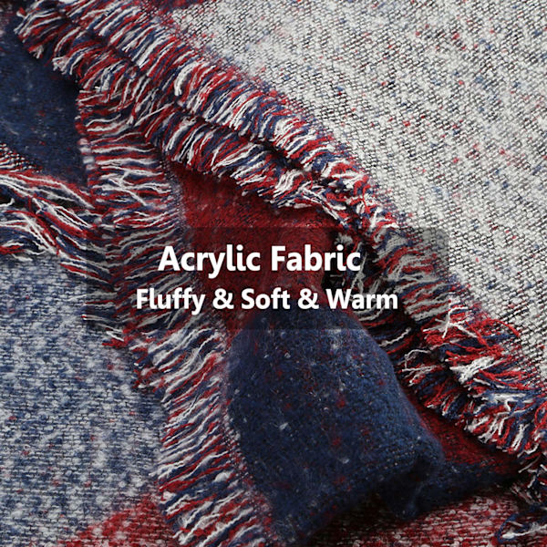 Dam Tartan Halsduk Vinter Stor Överdimensionerad Mjuk Varm Flerfärgad Rutiga Wraps Snurrande Fransar Sjal Cape Poncho Lång Stole