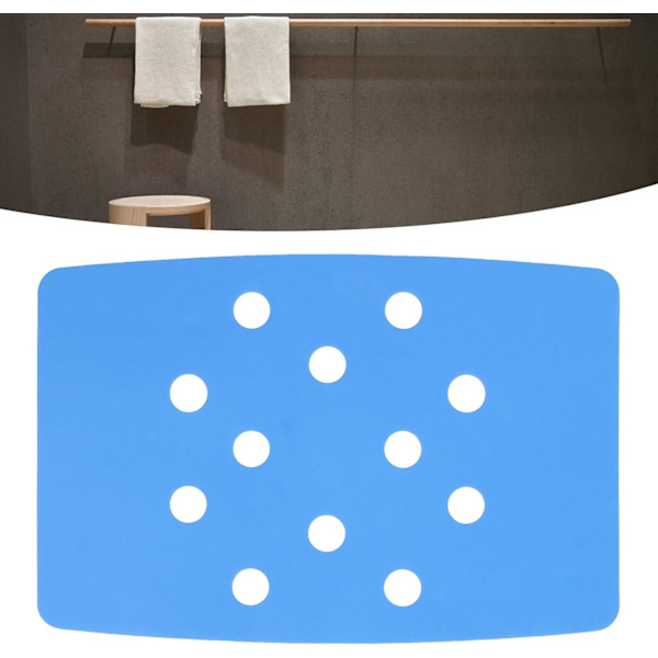 Duschpallmatta självhäftande stark varm perforerad design bärbar duschpallmatta
