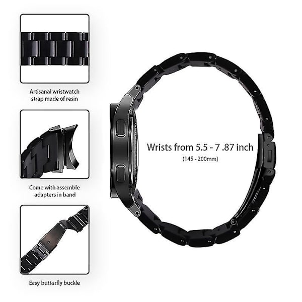 Samsung Galaxy Watch 5 40mm / 44mm / Watch 5 Pro 45mm -hartsirannekke, ruostumattomasta teräksestä valmistettu solkikiinnitys, avokadonvihreä