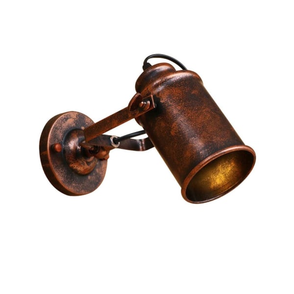 Industriell vägglampa Retro vägglampa E27-uttag