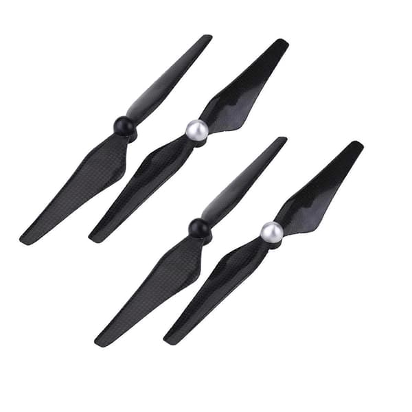 2 sæt 9450 kulfiberpropelblade tilbehør til DJI Phantom 2/3 (sort og sølv)