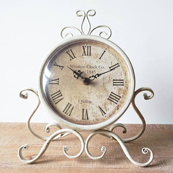 Bordure 28 cm Høj Silent Non Ticking Roman Retro Art Bordurur til Stue Soveværelse Kontor(Kobber)