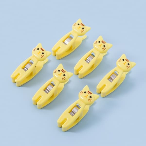 Kattechipsclips, papirclips, chipsposeforseglingsclips, plastikchipspose yellow