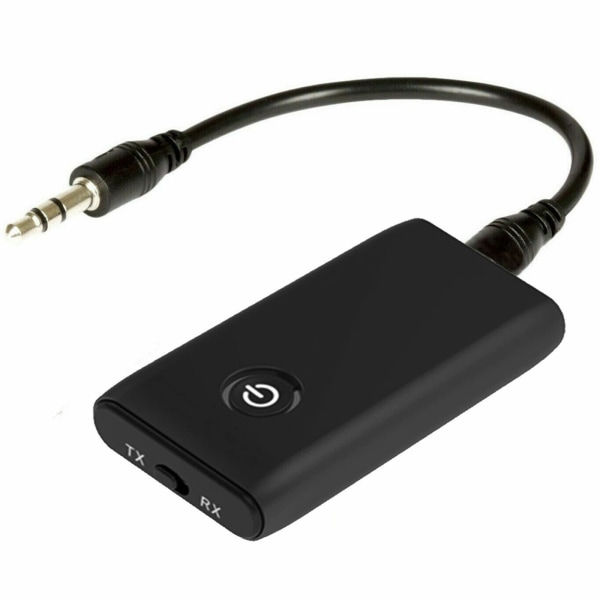 Bluetooth 5.0 Sender Modtager, 2 i 1 Bluetooth Adapter, Kompatibel med Bluetooth Lydenheder til PC/TV/Bilsystem/Kablede Højttalere