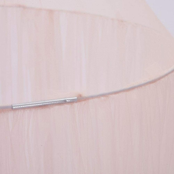 Barnens kupolmyggnät tält sänghimmel myggnät sängkläder med rund spets babypojkar flickor spelhus