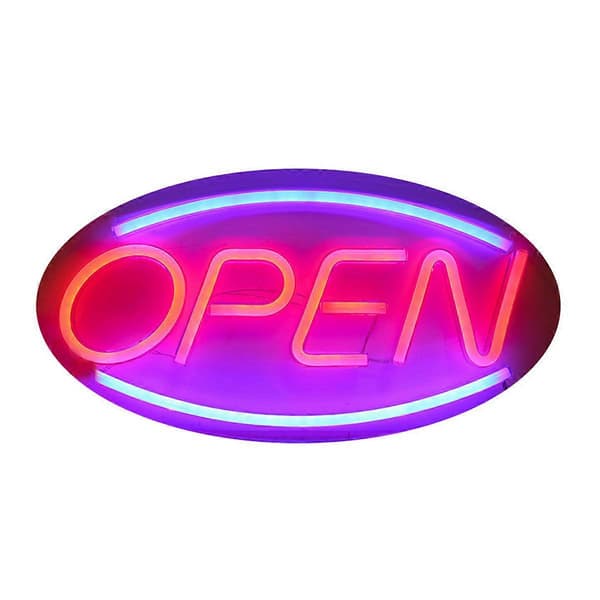 Neon Öppen Skylt För Butik