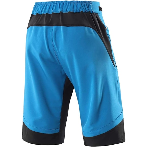cykelshorts för män, korta vadderade cykelshorts med sittdyna, baggy MTB downhill-byxor, mountainbike-cykelbyxor Subcode XXL (Eurocode XL)