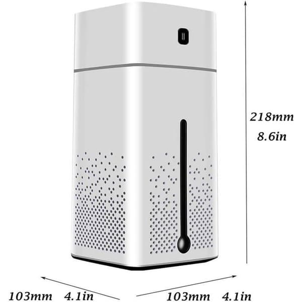Luftfuktare 1000 ml USB-diffusor tyst luftfuktare vit
