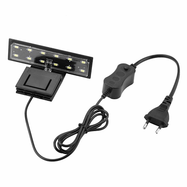 Akvariebelysning LED 6W Clip-on Plantelampe (Hvidt lys)