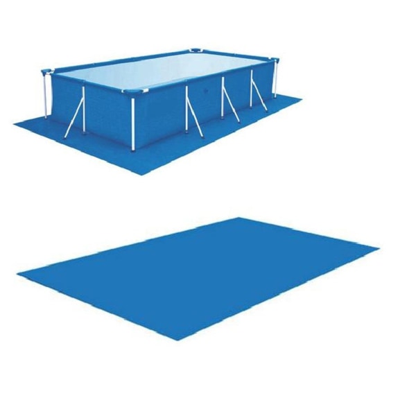 Rektangulær poolmåtte, firkantet poolmåtte, plaskebassin, sammenklappelig