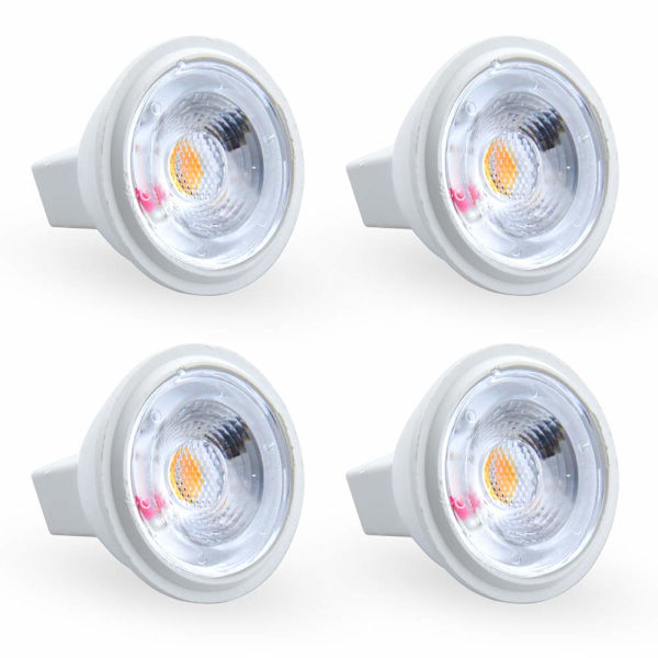3W MR11 GU4 LED-pære, koldt hvidt lys 6000K AC/DC 12V (4 stk.)