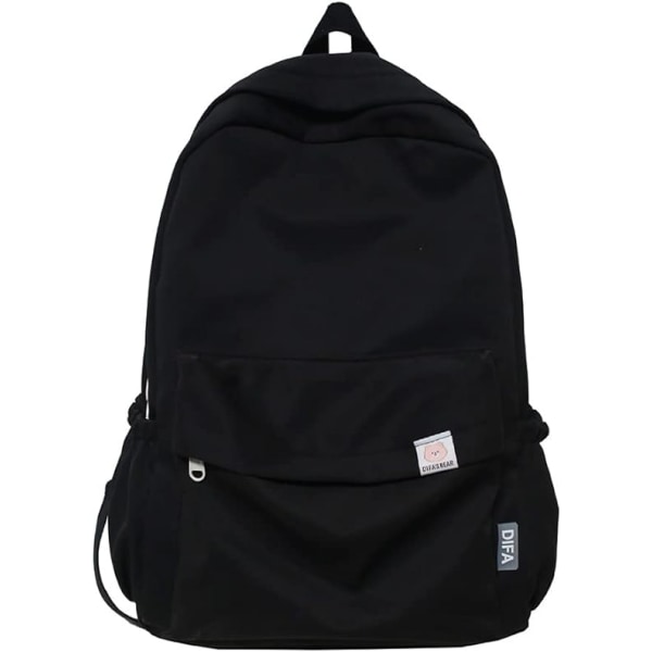 Skolväskor för ryggsäckar för tonårsflickor (svart)