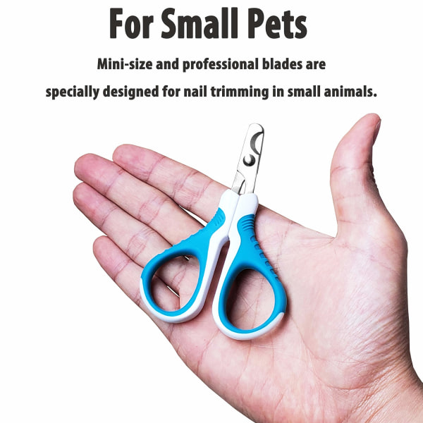 Profesjonelle negleklippere og trimmere for kjæledyr - Best for Cats Small Dogs and Any Small Pets-Sharp Angled Blade