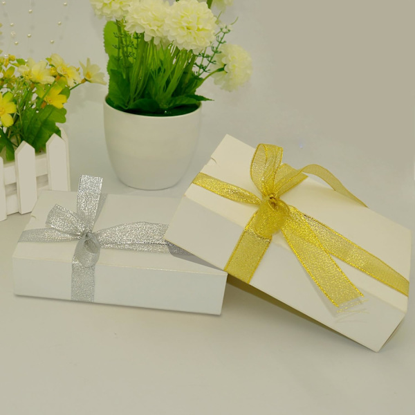 Band, 2-pack 25 Yard 20mm Bred Glitter Trim Dekorativa Band för Presentinslagning (Guld & Silver)