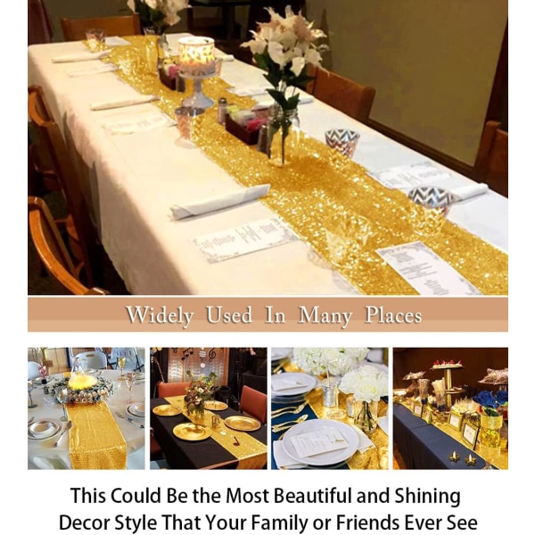 Burgund paljett bordløper Bryllupsborddekor Glitter bordløpere til jul Spisebordløper hjemmeinnredning