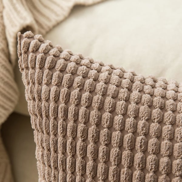 Cordfløyel Granule Pyntekast Putetrekk Dekorative Putetrekk Langstrakt Myke Pellets Solid Putetrekk for Sofa Soverom 12x20 Tommer
