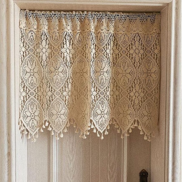 Lyhyet verhot Boheemi kirjontaverho, 240x90cm