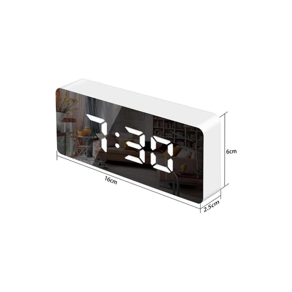 Digitalt vækkeur med 3 LED-display og lyssensor-dæmpning